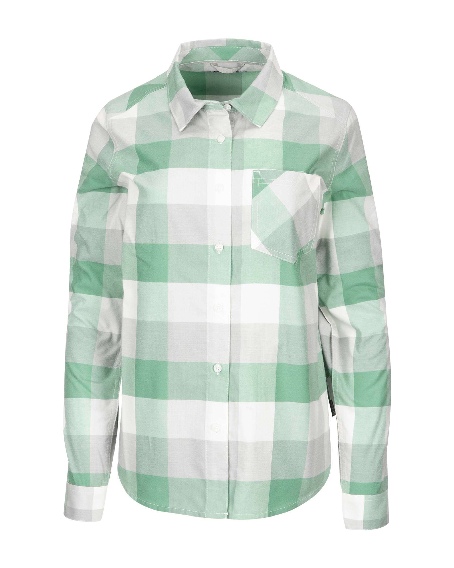 Thread & Supply Flannel Plaid Shirt for Women in White and Sage Green –  Glik's